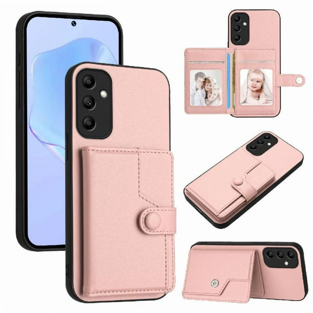 FOXDOCK Funda para SAMSUNG Galaxy A14 con Bloqueo RFID - Diseño Elegante con Cierre de Botón