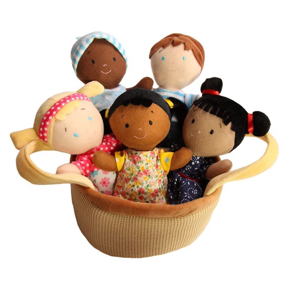 Cesta de amigos Friendship Dolls Snuggle Stuffs, juego de 5