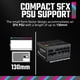 thumbnail image 5 of Funda para PC Cooler Master NR200 Mini-ITX blanca, GPU de 330 mm, 5 of 9