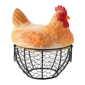 Bothyi - Cesta Para Huevos Para Recoger Huevos Frescos Cesta Rústica De Frutas Para La Despensa De La Cocina