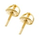 thumbnail image 4 of Pendientes Con Parte Trasera Para Adultos Y Mujeres, Para Uso Diario, Fiesta, Halloween, Dorado, 4 of 5