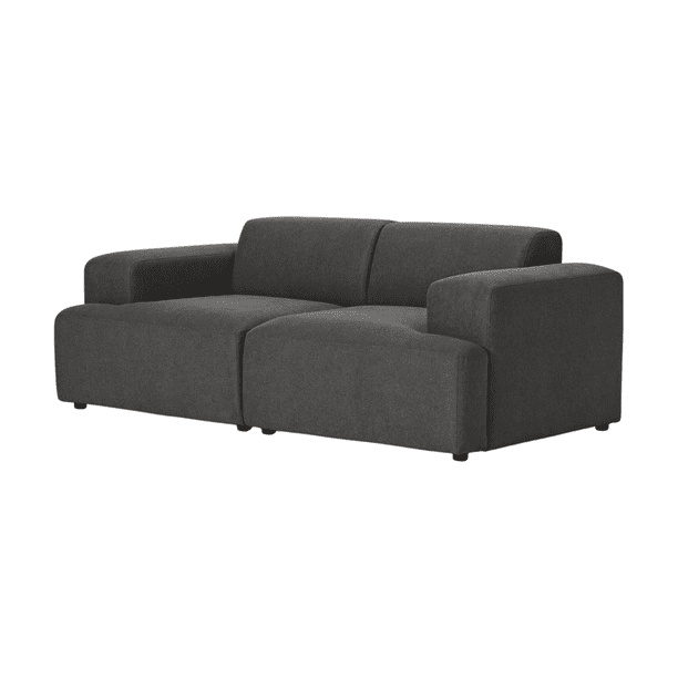 Sofa Gaspar 2 Cuerpo Gris Oscuro