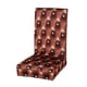 thumbnail image 2 of Funda Elástica Elástica Extraíble Cuna Corta Silla De Asiento Cubierta-marrón, 2 of 3