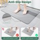 thumbnail image 4 of Alfombrilla de baño de piedra de tierra de diatomeas 60cm*40cm , antideslizante, súper absorbente, para baño, secado rápido, piedra de diatomita, grande, natural, fácil de limpiar, 4 of 7