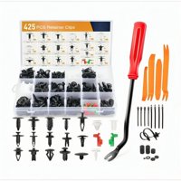 Genérico - Set 460 Clips Broches Puerta Parachoque Auto Tapabarro Reten