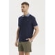 thumbnail image 2 of Polera Hombre Pique Wafle Con Botones Azul Marino, 2 of 4