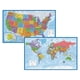 thumbnail image 1 of Set de pósters Palace Learning con mapa laminado del mundo y los Estados Unidos, 18 x 29, 1 of 8