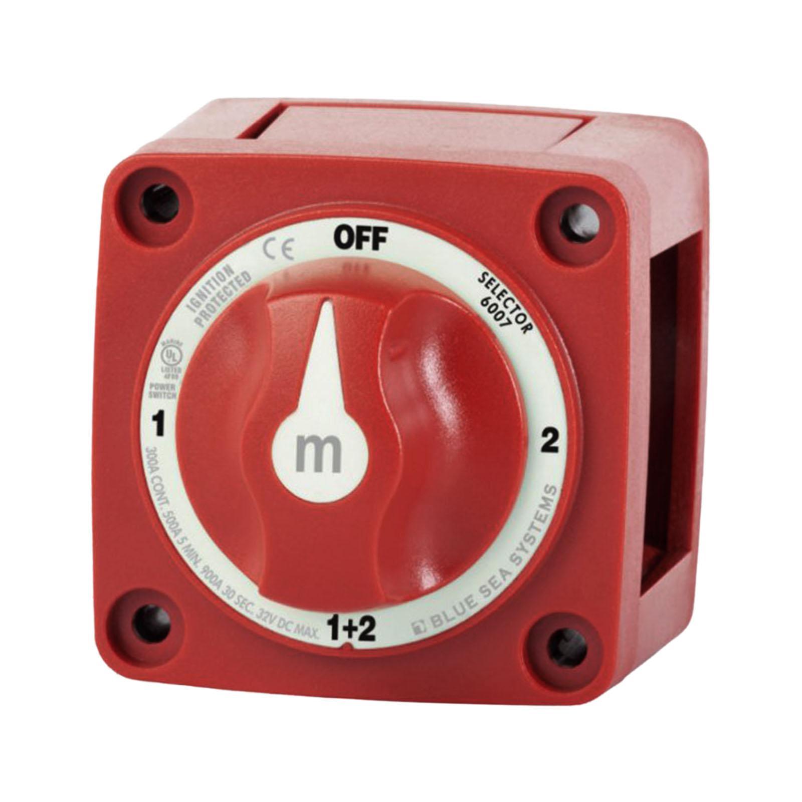 Magideal - Interruptor De Encendido Interruptor De Apagado 300A Interruptor De Modificación De Energía Barco Marino Para Vehículos De Ingeniería De Camiones Atvs Selector 6007