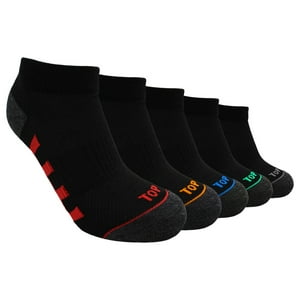 Top - Calcetines Niño Deportivos Tobilleros Negros Pack 5 C2