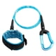 thumbnail image 4 of Cordón de apnea ajustable de material acero inoxidable con muñequera de buceo profesion Cuerda de seguridad para ejercicio subacuáticos Apnea , Azul, 4 of 5