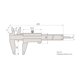 thumbnail image 2 of Pinza Vernier Mitutoyo 530-312 0-150 mm, rango ±0.03 mm Acc, 2 of 2