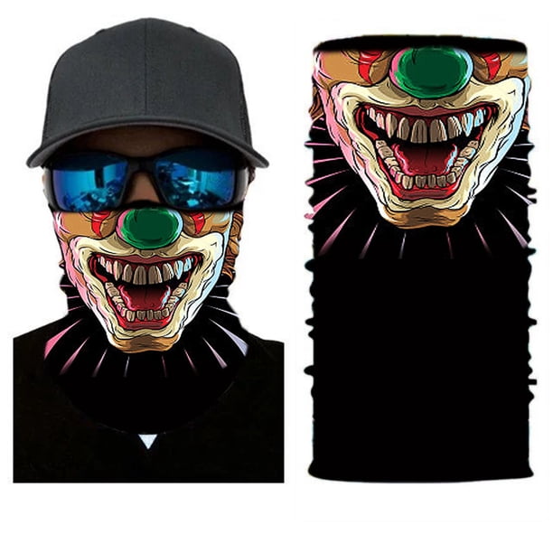 Halloween Skull Face Mask - Windproof, Anti-UV, and Multifunctional Headscarf for Hiking and Fishing