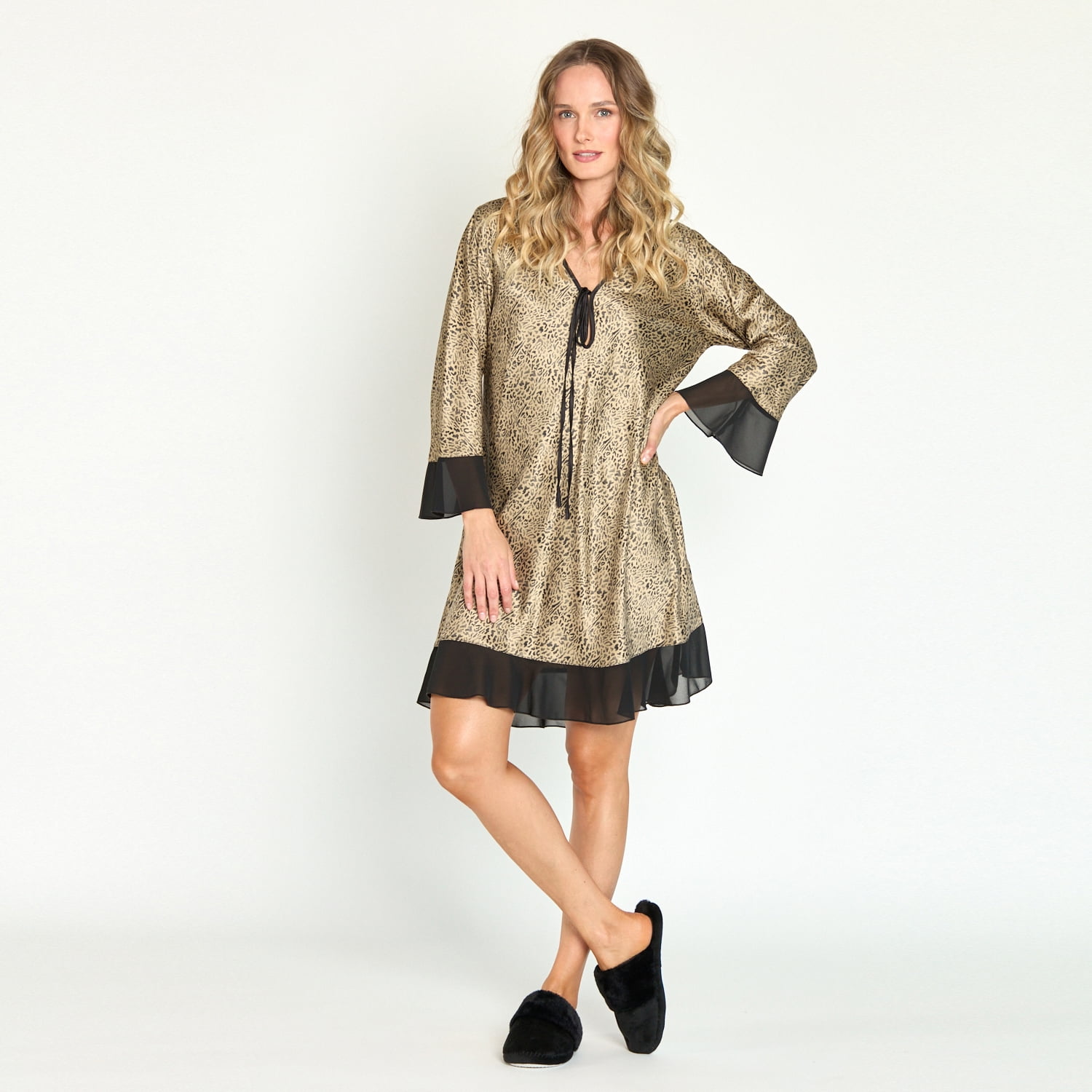 Bbz Barbzion - Camisa De Dormir Sesgo Animal Print