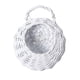 thumbnail image 2 of Cesta De Flores Colgante De Mimbre, Macetero De Pared, Césped, Patio, Balcón, Soporte Para Maceta, Color Blanco, 2 of 5