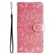 thumbnail image 5 of Funda tipo cartera FOXDOCK para Samsung Galaxy S25 FE , diseño girasol en relieve, cuero PU, cierre magnético, soporte y tarjetero, 5 of 5