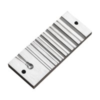 Magideal - Bloque De Estampación Accesorios De Bloque De Formación De Metal Canal De Herramientas Bloque De Metal De Hierro Para Fabricación De Joyas Para Hacer Estilo A