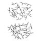 thumbnail image 4 of 40 Piezas De Acero Inoxidable 3 Vías Triple Barril Giratorio Conector De Pesca 23mm 28mm, 4 of 5