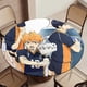 thumbnail image 5 of Haikyuu!! theme Fitted Round Tablecloths Elastic Edged Table Covers Waterproof Table Cloth For Kitchen Holiday Party Tables Decor 150cm, 5 of 6
