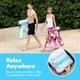 thumbnail image 5 of Flotadores inflables para piscina Sloosh para adultos, 2 paquetes con hojas tropicales, 5 of 7