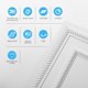 thumbnail image 5 of Baldosas de techo Art3d 61 cm pack de 12 unidades blanco, 5 of 9