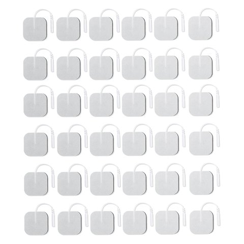 Magideal - 36 Almohadillas De Electrodos, Cómodas Y Reutilizables, De Repuesto Para Electroterapia
