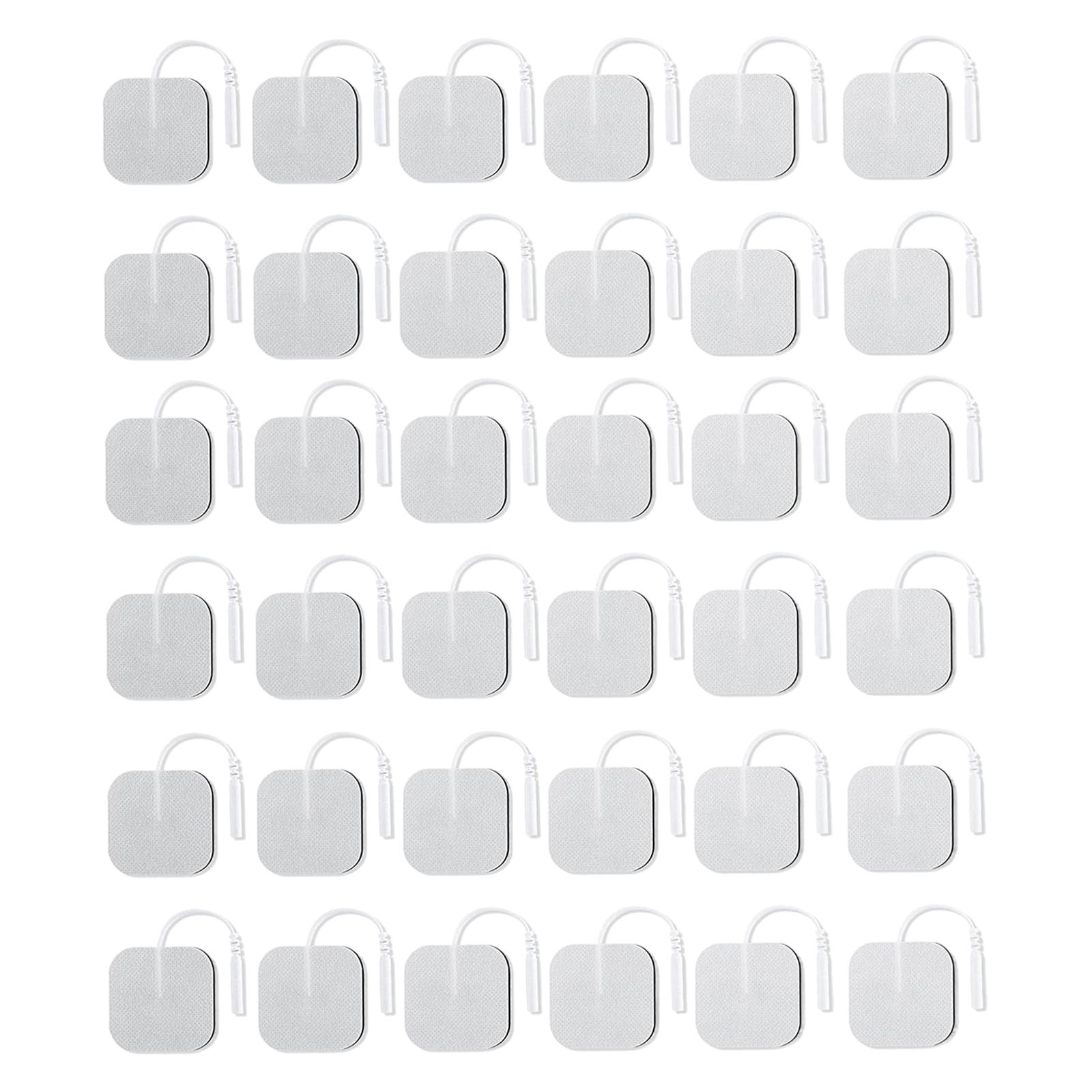 Magideal - 36 Almohadillas De Electrodos, Cómodas Y Reutilizables, De Repuesto Para Electroterapia