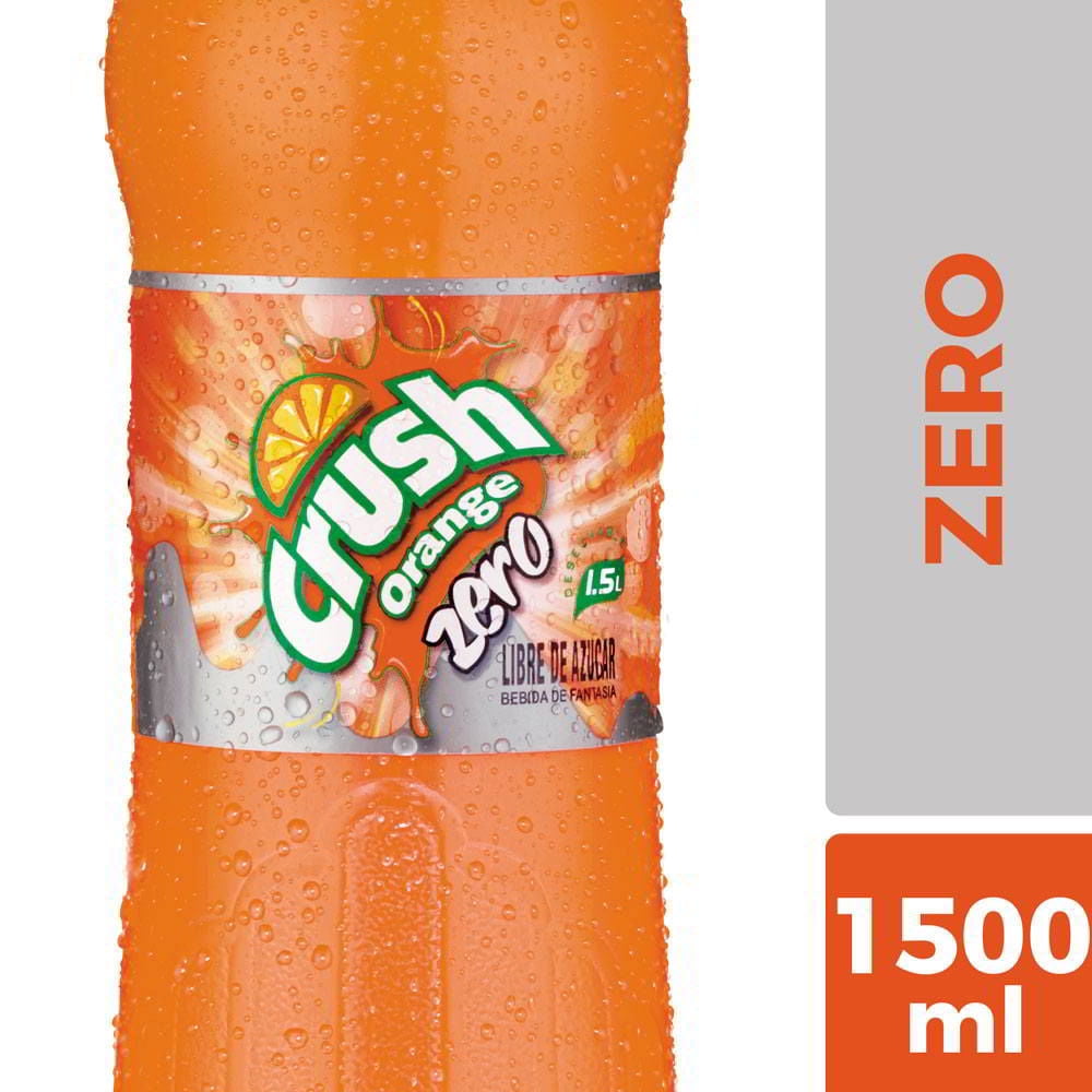 Bebida Naranja Zero Botella 1500 cc Crush