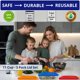 thumbnail image 3 of Tapas de repuesto naranjas, azules y rojas para recipientes de 11 tazas/2,6 L (Pyrex 7212‑PC, Anchor Hocking y Klare Ware) – solo tapas, sin recipiente (paquete de 3), 3 of 7