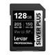 thumbnail image 1 of Tarjeta de memoria Lexar Professional Silver Plus SDXC UHS-I 128GB, 1 of 5