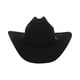 thumbnail image 3 of Sombrero vaquero Stetson Apache 4X de fieltro, unisex, negro, talla 7 3/4, 3 of 5