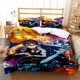 thumbnail image 1 of SAO Anime Art Print Three Piece Bedding Set Fashion Article Boys Or Adults For Beds Quilt Covers Pillowcases Bedding Set Bed Sheets, 1 of 5