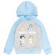 thumbnail image 1 of Sudadera con capucha Bluey Fleece para niños pequeños, azul claro/gris 4T, 1 of 7
