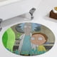 thumbnail image 5 of Rick y Morty: El Anime Alfombra Redonda de Felpa Coral, Antideslizante, No Desprende Pelusas, Lavable y Duradera para Salón, Dormitorio y Habitación de Niños 60cm, 5 of 6