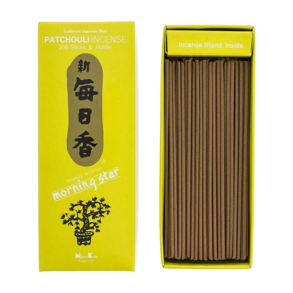 Incienso MORNING STAR Patchouli 200 varillas estilo japonés