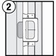thumbnail image 3 of Kit de instalación de bisagras para puertas Milescraft Hinge Mate 150, 3 of 6