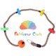 thumbnail image 1 of Cuerda de escalada Rainbow Craft, colorida, 2 m con nudos de 1,5 m, para niños, 1 of 8