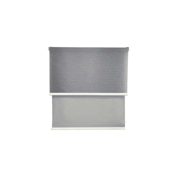 Cortina Roller Blackout doble tela 180x240 gris