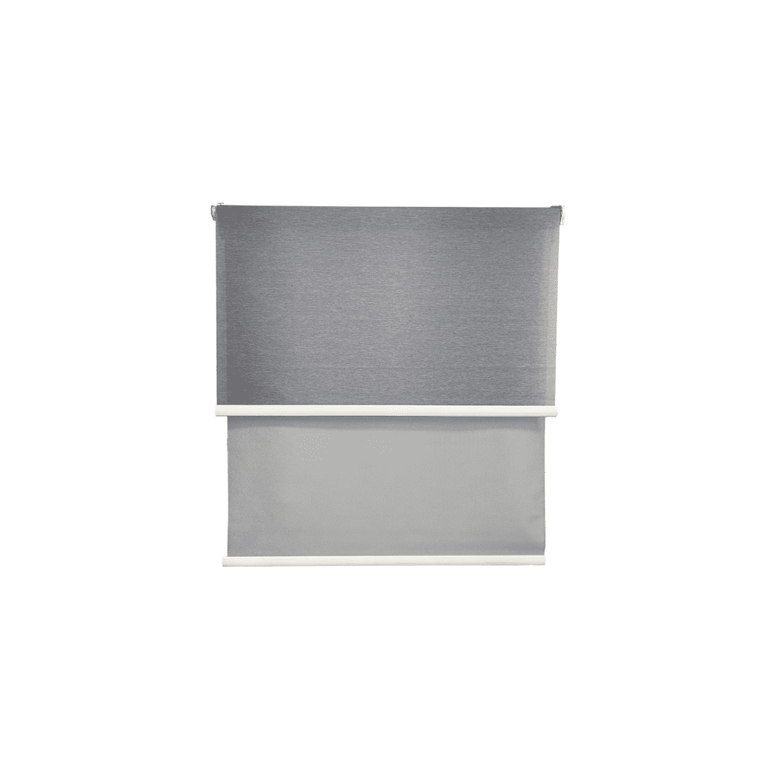 Safe Home Chile - Cortina Roller Blackout Doble Tela 120x240 Gris