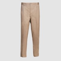Jayson - Pantalón Gabardina 100% Algodón C/Pinzas Hombre Beige 40