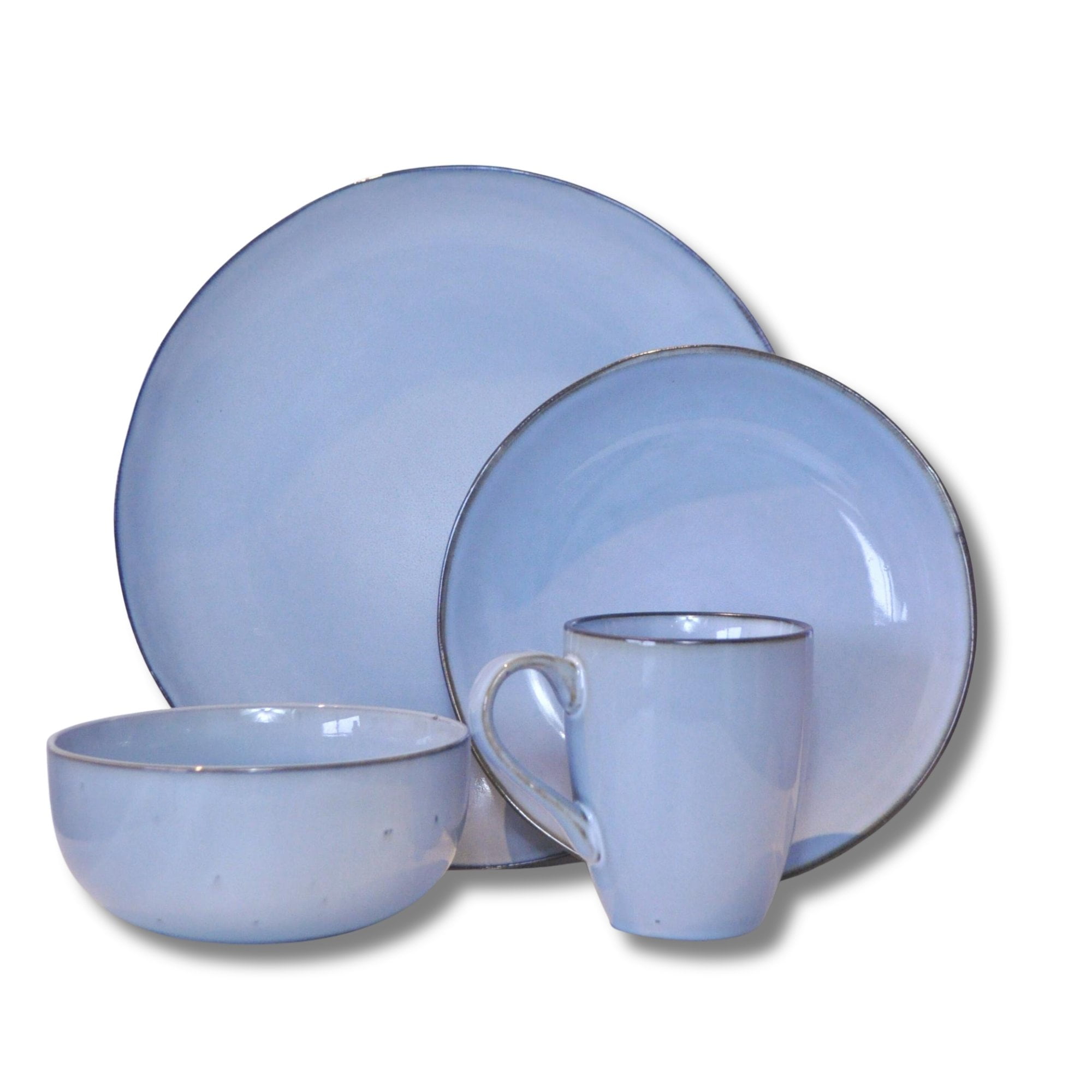 Decoexpress - Juego De Loza 16 Piezas Vajilla Cerámica Estocolmo