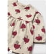 thumbnail image 3 of Vestido felpa estampado rojo 2 años, 3 of 4