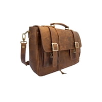 Maletín De Cuero Magallanico Café Tratur