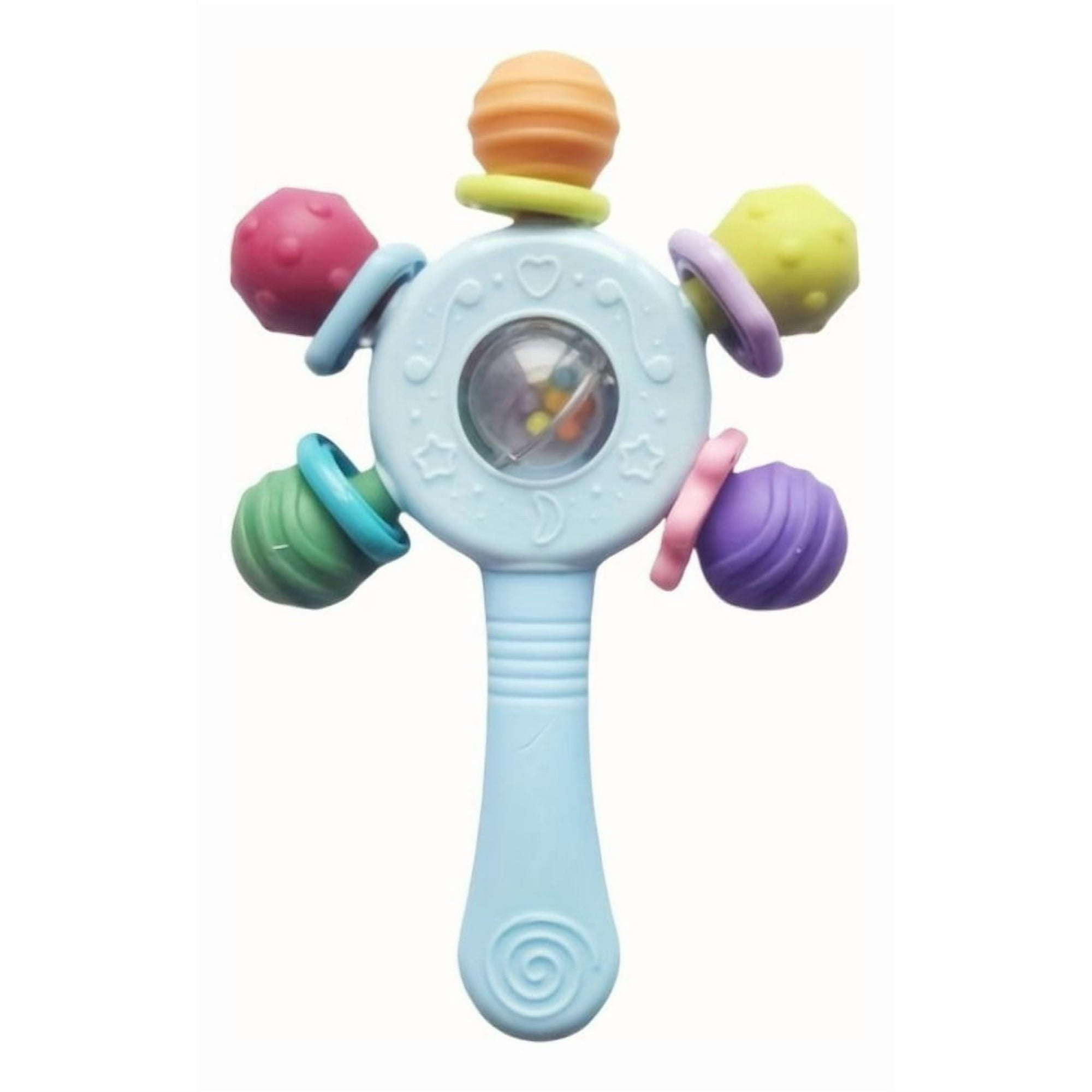 Genérico - Set 2 Sonajeros Juguete 2en1 Estimula Sensorial Bebe Lau