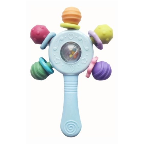 Genérico - Set 2 Sonajeros Juguete 2En1 Estimula Sensorial Bebe Lau