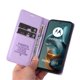 thumbnail image 5 of Funda Billetera de Cuero para Motorola MOTO G05 con Tarjetero y Soporte - Tapa Magnética Morado, 5 of 6