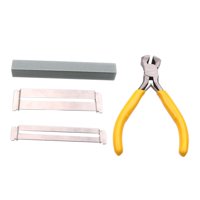 Bothyi - Pinzas De Extremo Duraderas Con Piedra De Amolar Herramienta De Mantenimiento De Guitarra Luthier Protectores Doblados