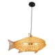 thumbnail image 2 of Lámpara Colgante De Mimbre Tejida Con Farol En Forma De Pez Para Restaurante Kitchen Island StyleA, 2 of 5