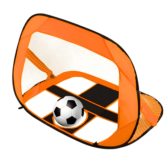 Portería Plegable de Fútbol Infantil con 5 Zonas de Tiro Doble Uso