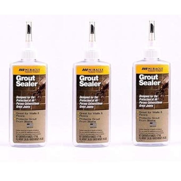 Sellador de Lechada Miracle Sealants GRT SLR 177 ml Paquete de 3