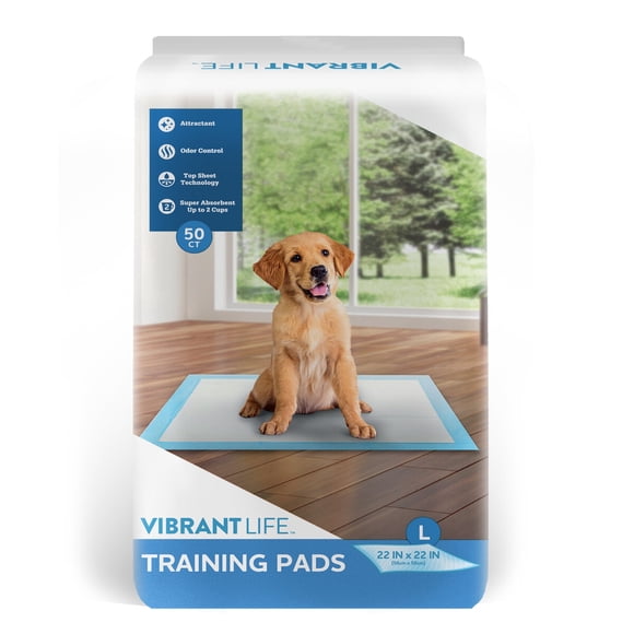 Pads Entrenamiento Perro Vibrant Life 50un 56x56cm Antifugas